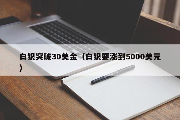 白银突破30美金（白银要涨到5000美元）