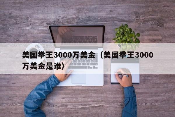 美国拳王3000万美金（美国拳王3000万美金是谁）