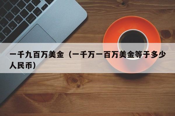 一千九百万美金（一千万一百万美金等于多少人民币）