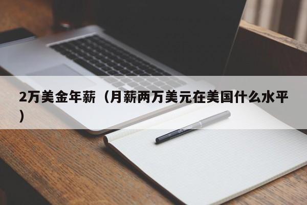 2万美金年薪（月薪两万美元在美国什么水平）
