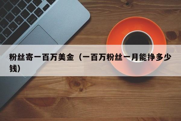 粉丝寄一百万美金（一百万粉丝一月能挣多少钱）